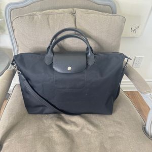 Authentic Longchamp large duffle weekend travel bag